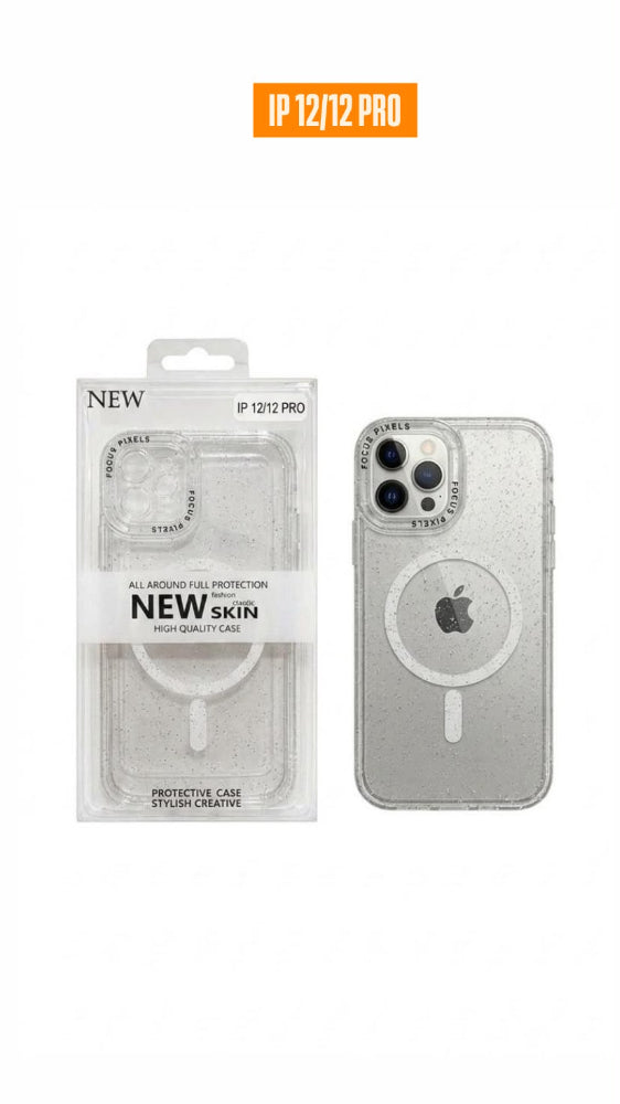 ESTUCHE DISEÑO ESCARCHA IPHONE 12