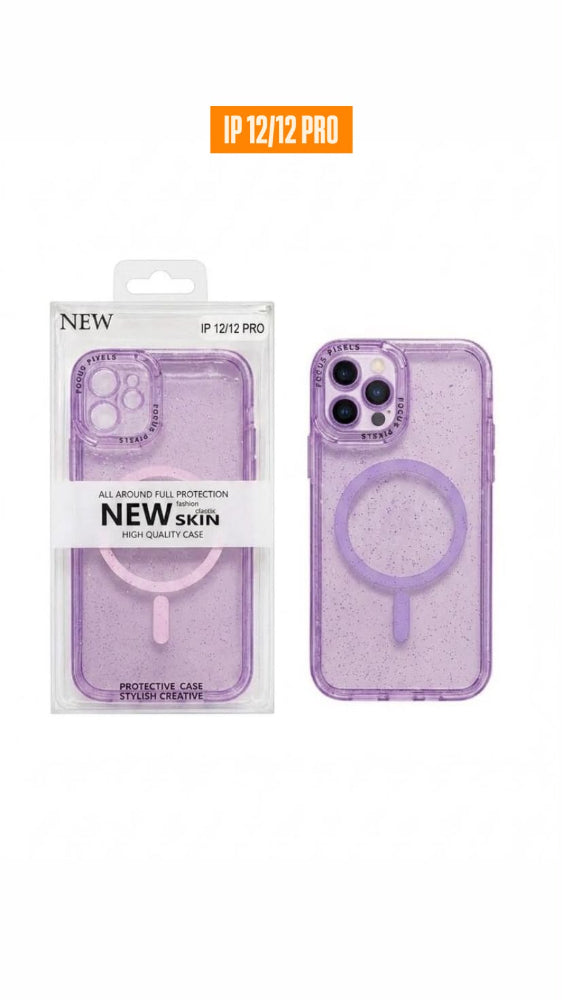 ESTUCHE DISEÑO ESCARCHA IPHONE 12