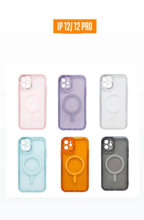 ESTUCHE DISEÑO ESCARCHA IPHONE 12