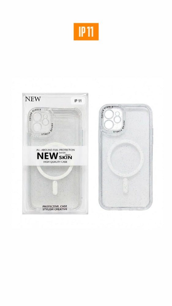 ESTUCHE DISEÑO ESCARCHA IPHONE 11