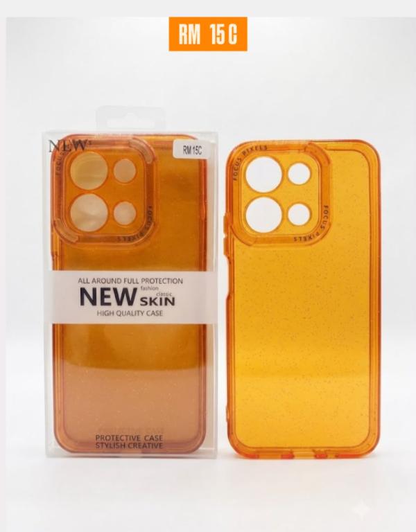 ESTUCHE DISEÑO ESCARCHA REDMI 15C