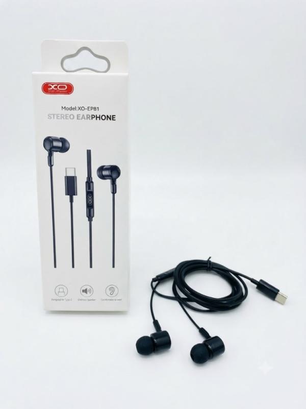 AUDIFONO XO EP81 TIPO C NEGRO