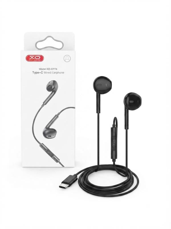 AUDIFONO XO EP74 TIPO C NEGRO