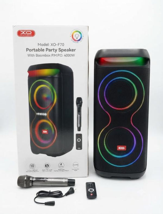 PARLANTE BLUETOOTH XO F70 40W AC-DC NEGRO