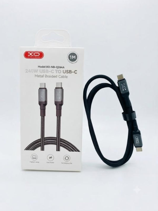 CABLE XO USB-C 240W IP 15 NB-Q264A NEGRO