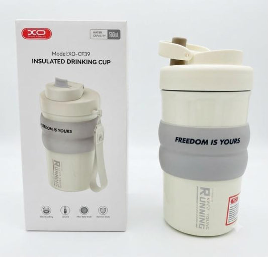 VASO TERMICO PORTATIL 500ML XO CF39 BLANCO