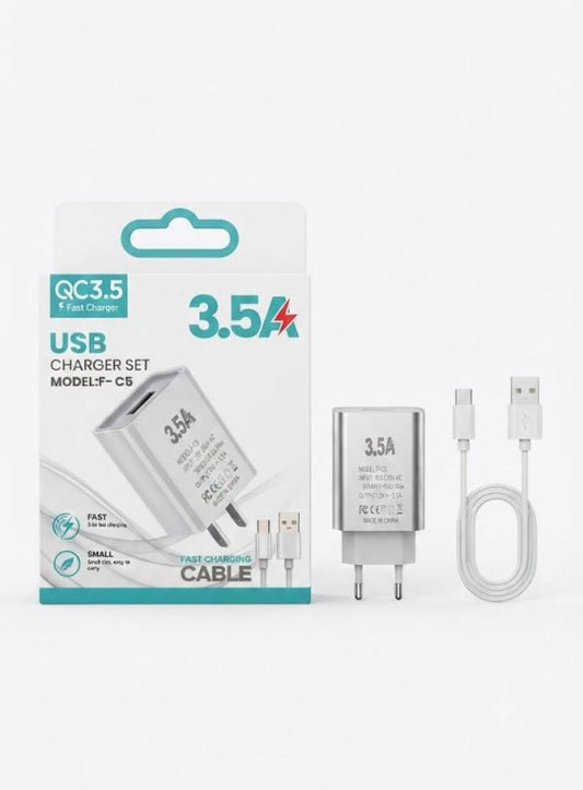 CARGADOR 3.5A TIPO C FCC C5