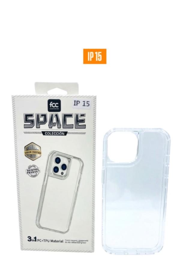 ESTUCHE SPACE FCC COLOR 3EN1 IPHONE 15