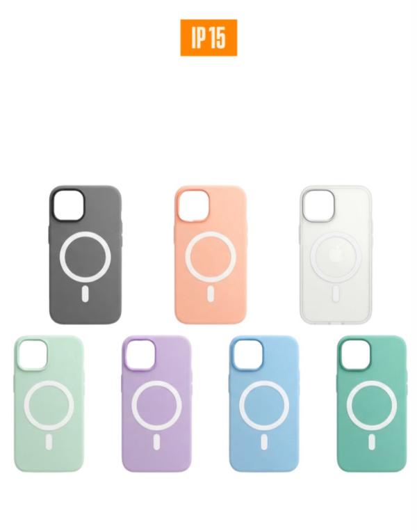 ESTUCHE MAGSAFE FCC SILICONA IPHONE 15